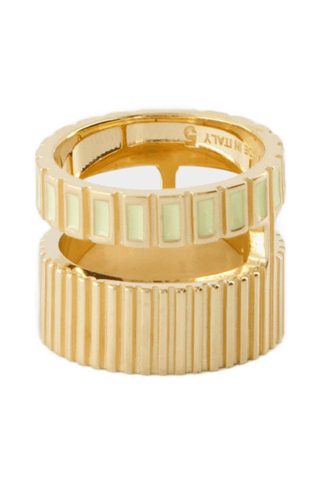 Slot  Ring - Ivi - Egg Shell - Or