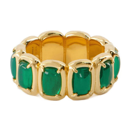 Toy Ring - Ivi - Green Onyx - Or