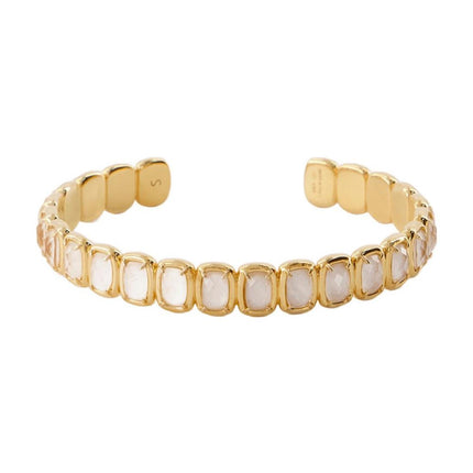 Toy Cuff Bracelet - Ivi - Crystal - Or