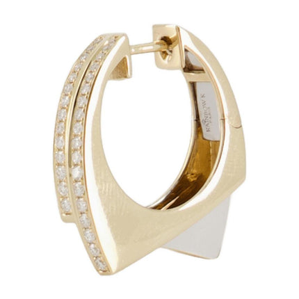 Handcuff Ohrring - Rainbow K - 9K Gold - Gelb