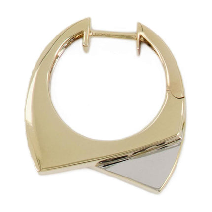 Handcuff Ohrring - Rainbow K - 9K Gold - Gelb