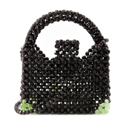 Perlenhandtasche - Germanier - Perlen - Schwarz