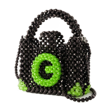 Perlenhandtasche - Germanier - Perlen - Schwarz