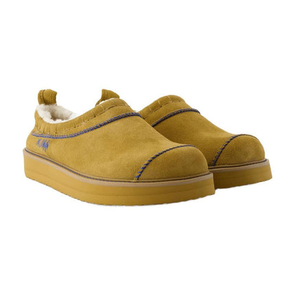 Slip On Pantoletten - Ader Error - Leder - Camel