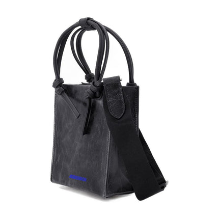 Schultertasche - Ader Error - Leder - Schwarz