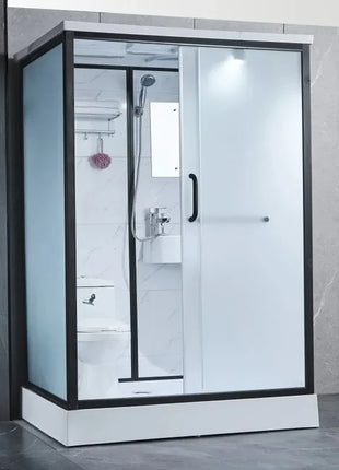 Mobile Shower Cabin with Toilet & Sink – 140×110×215 cm – Complete Module