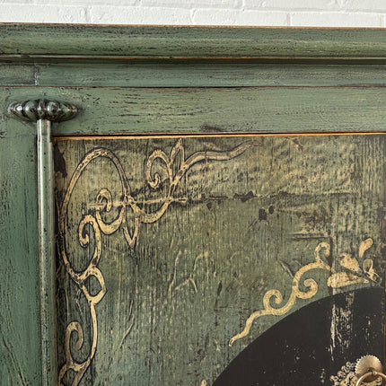 Vintage Asia Chinesischer Schrank Hochzeitsschrank Kommode Tannengrün - Art. A600-2