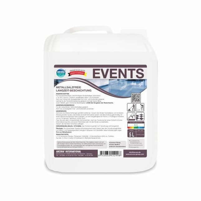 Arcora Events Metallsalzfreie Langzeit-Beschichtung | Kanister (5 l)