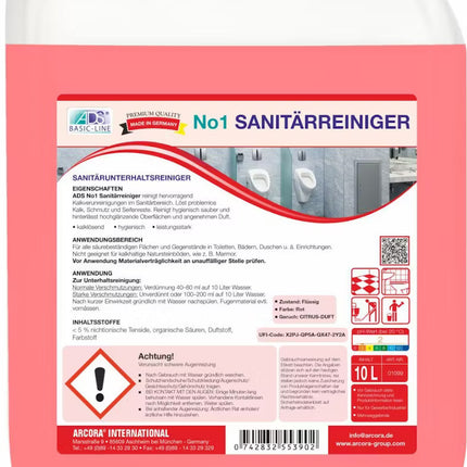 Arcora No1 Sanitärreiniger Sanitärunterhaltsreiniger