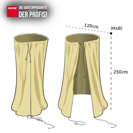 Winterschutzhaube THERMOMANTEL PRO XL - Ø 120x250 cm