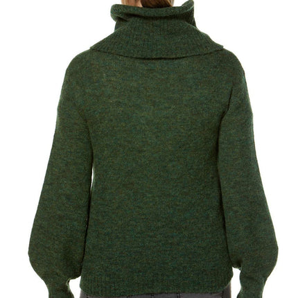 Alpaka Rollkragen Pullover SALOMON – Modischer Crop-Strick mit Applikationen