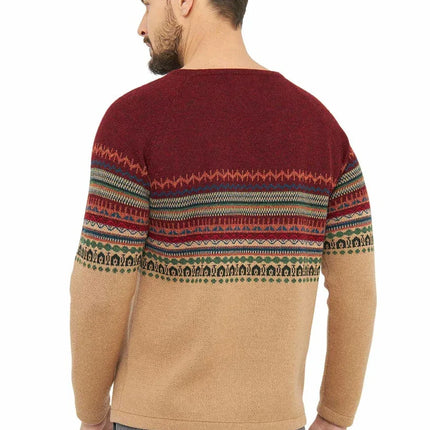 Apu Kuntur - Alpaka Pullover COLORES DE LUNA – Herrenpullover aus 100% Baby Alpaka