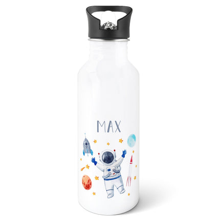 Bedruckte Trinkflasche aus Edelstahl - Astronaut