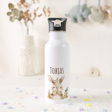 Bedruckte Trinkflasche aus Edelstahl - Bärenfreunde