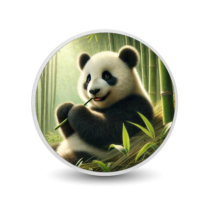 Bamboo Bliss: Panda in Paradise Coloured Coin
