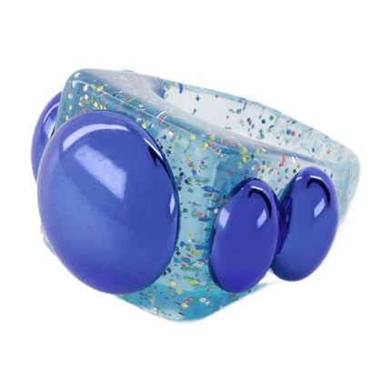 Ring Atlantis aus PVC in blau