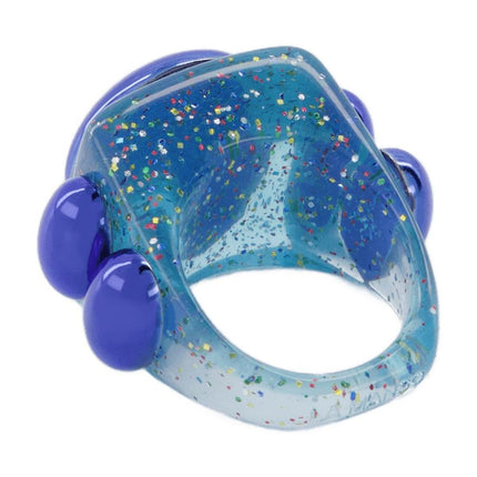 Ring Atlantis aus PVC in blau
