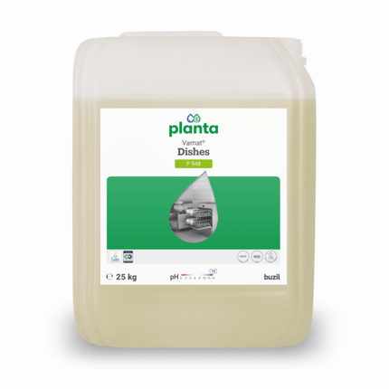 Vamat® Dishes P948 Ökologischer, flüssiger Glas- und Geschirrspülreiniger, alkalisch  | Kanister (25 l)