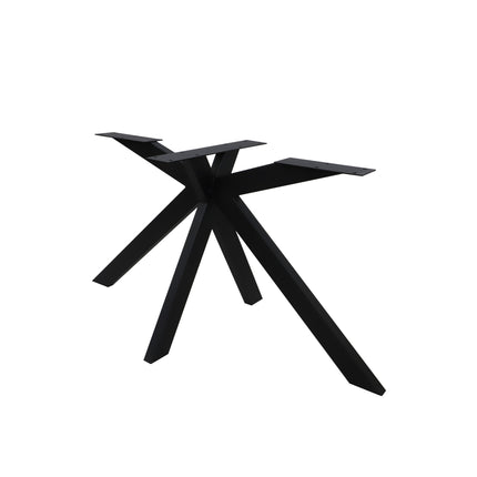 Esstisch Anton mit Schweizer Kante Spider Gestell Eiche wildeiche massiv