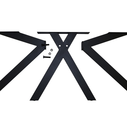 Esstisch Anton mit Schweizer Kante Spider Gestell Eiche wildeiche massiv