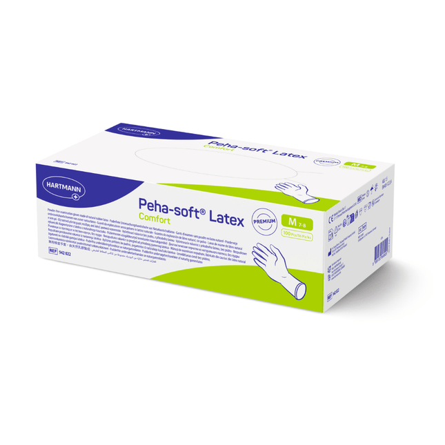 Hartmann Peha-soft latex comfort Einweg-Untersuchungshandschuhe