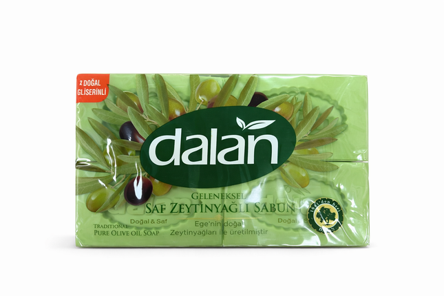 Dalan Olivenöl-Seife 4er Set 500g – Türkische Naturseife mit Vitamin E