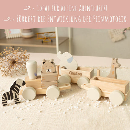 Holzeisenbahn von Jollein - personalisiert mit Name