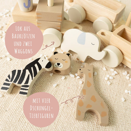 Holzeisenbahn von Jollein - personalisiert mit Name
