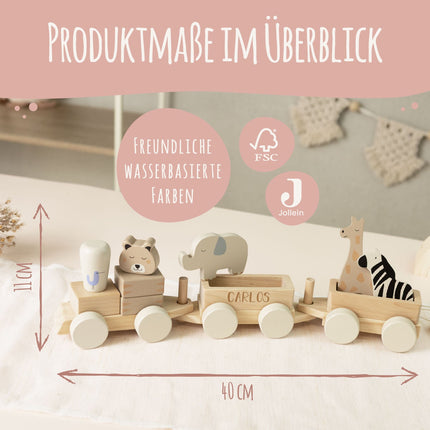 Holzeisenbahn von Jollein - personalisiert mit Name