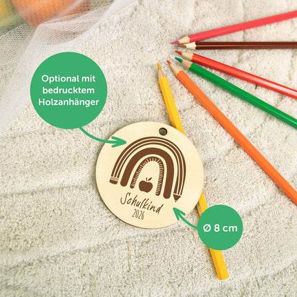 Bedruckte Schultüte mit Namen - Einhorn Wald