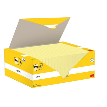 Post-it® Notes, Gelb, 76 mm x 127 mm, Promotion, 100 Blatt/Block, 16 Blöcke + 4 Gratis/Packung, 100% PEFC, SGSCH-PEFC-COC-110078 | Packung (1 Stück)