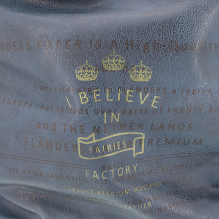 Vintage Tasche mit 3 Kronen Blau