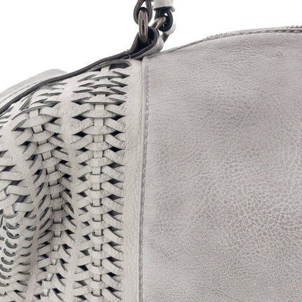 Vintage Tasche mit seitlichem Flechteinsatz