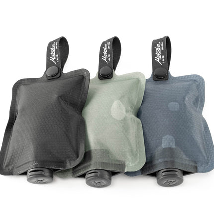 Matador FlatPak Toiletry Bottle 3-Pack (blue, charcoal, green)