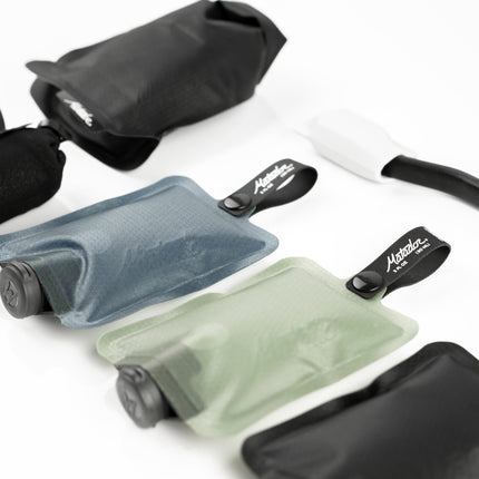 Matador FlatPak Toiletry Bottle 3-Pack (blue, charcoal, green)