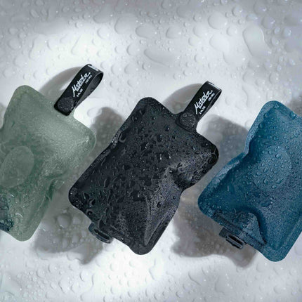 Matador FlatPak Toiletry Bottle 3-Pack (blue, charcoal, green)