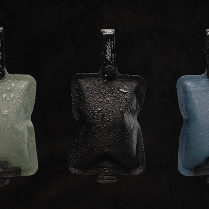 Matador FlatPak Toiletry Bottle 3-Pack (blue, charcoal, green)