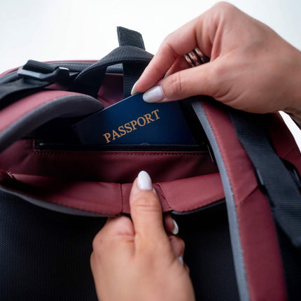 Matador GlobeRider35 Travel Backpack (garnet) - Handgepäckkonformer Rucksack für Weltreisen (35 liter) von Matador
