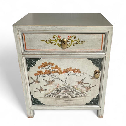 Vintage Asia Chinesisches Nachtkästchen Nachttisch "Vintagefog" - Art. 35191-12