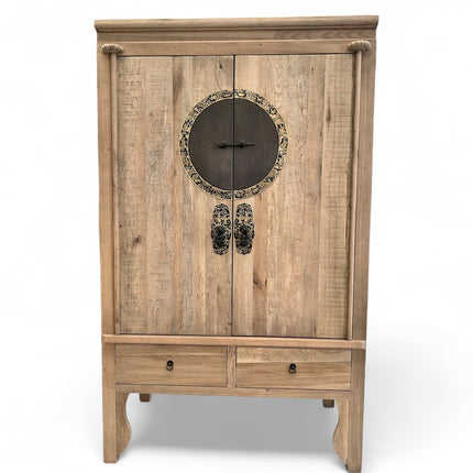 Vintage Asia Chinesischer Schrank Hochzeitsschrank Natur - Art. A502/natural