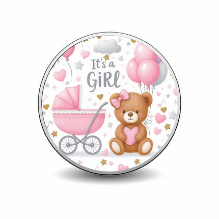 Baby Joy Welcome Little Princess 1oz Fine Silver Coloured Coin