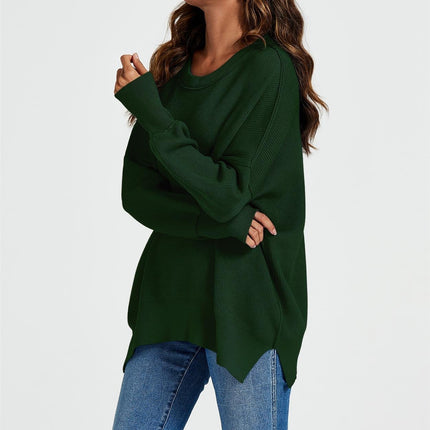 Oversized Jumper Top In Green
