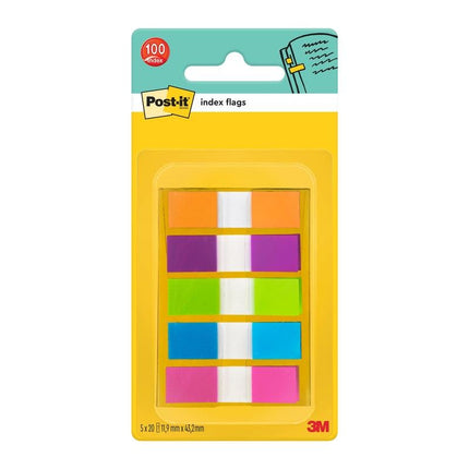 Post-it® Index Haftstreifen, Mini, 11,9 mm x 43,2 mm, 100 Haftstreifen/Spender
