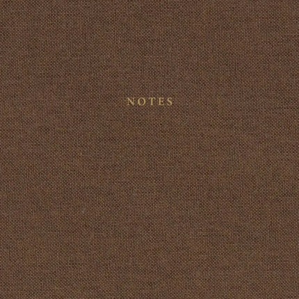 Notizbuch -  aus braunem Leinen und Gold