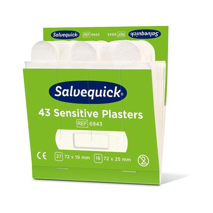 Sensitive plaster, 43 stk./nachfüllung (vlies) | Packung (6 Stück)