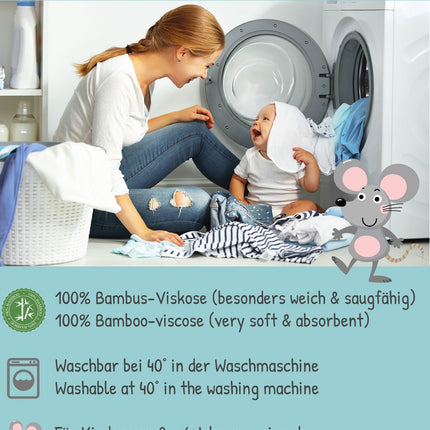 Baby Kapuzenhandtuch Maus