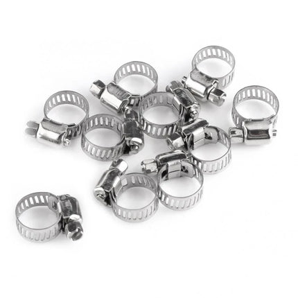 10x Schlauchschellen 10-16mm Eisen verzinkt