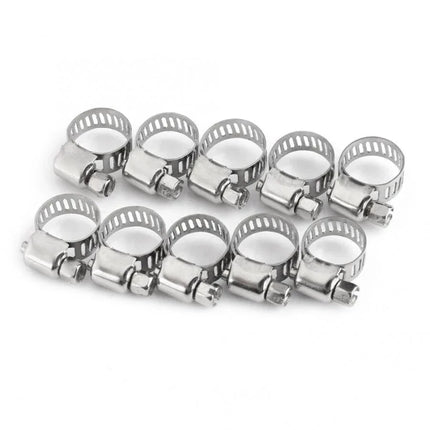 10x Schlauchschellen 10-16mm Eisen verzinkt
