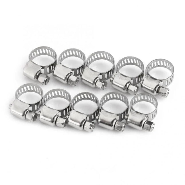 10x Schlauchschellen 10-16mm Eisen verzinkt