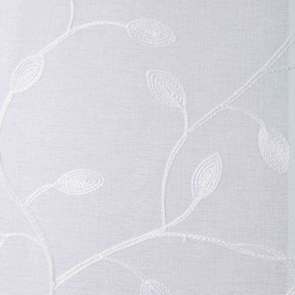 Gardine Ösen Schal  Vorhang POMPEI Relief Stickerei Transparent Raffhalter  10000178